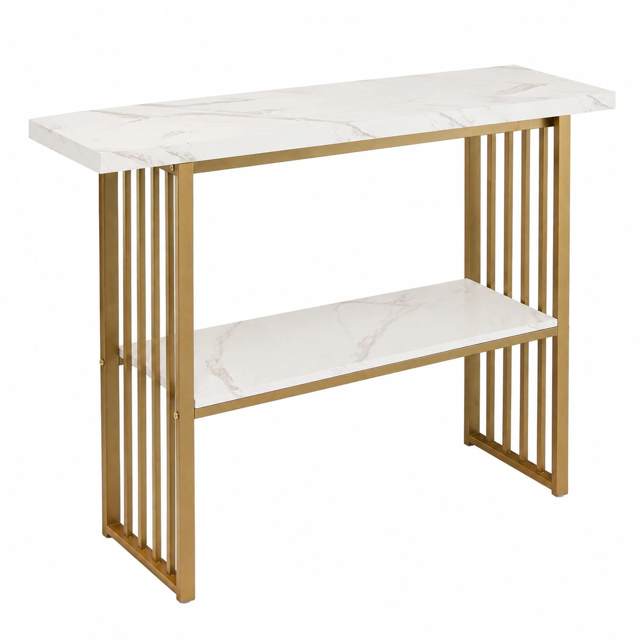 Table, avec rangement, en métal, pour les espaces de vie