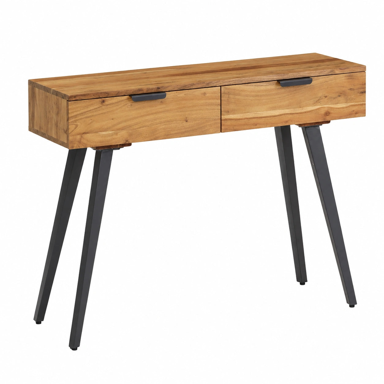 Table console, avec tiroirs, en bois massif, 90 x 36 x 78 cm, pour l’entrée ou le salon