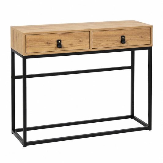 Table console, en chêne, avec tiroirs, pour l’entrée ou le salon