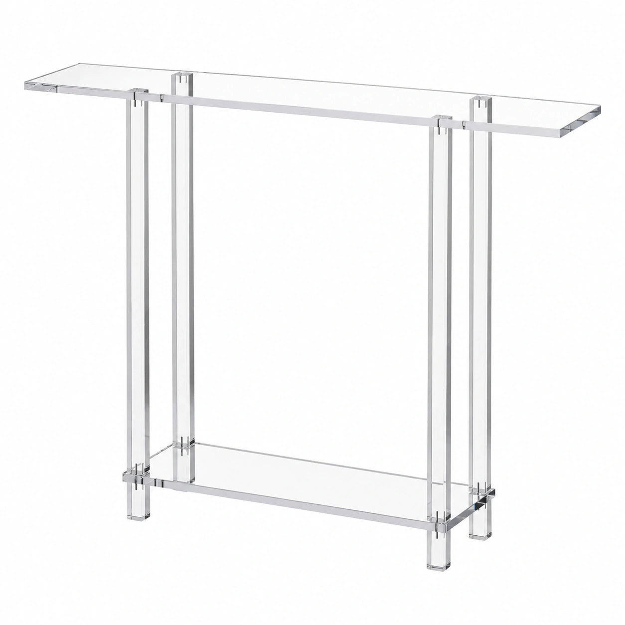 Bureau, avec rangement, 19,3 x 100 x 80 cm, coloris transparent, pour l’espace de travail
