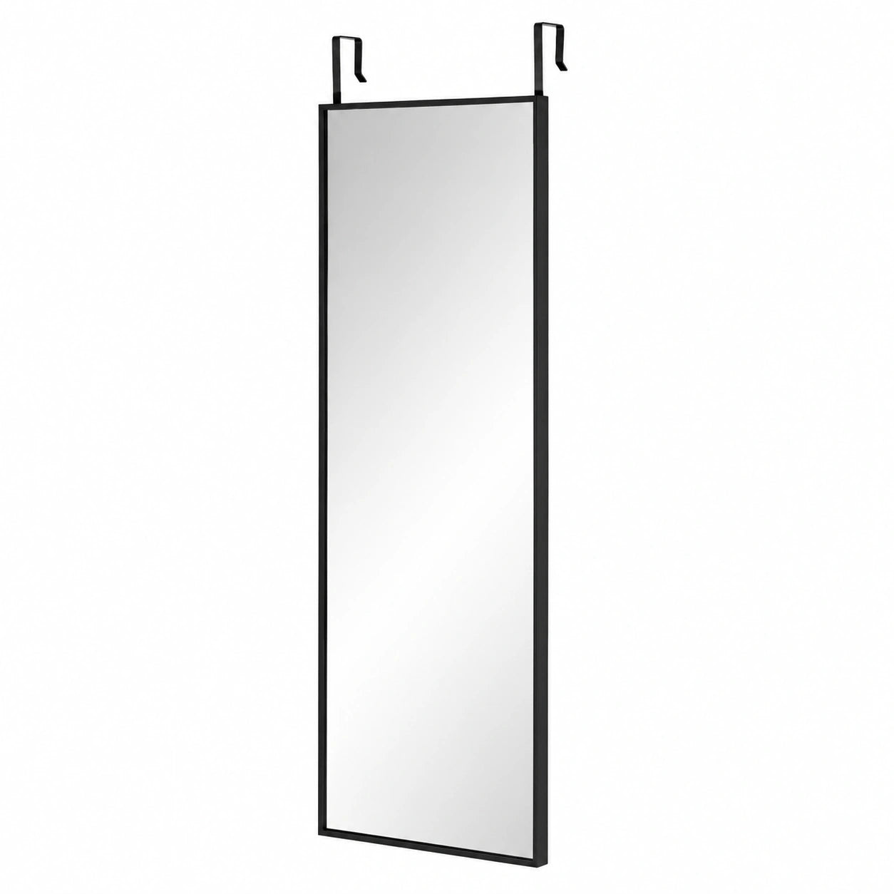 Porte-manteau, avec portes, en verre, coloris noir, 120 x 37 cm, pour l’entrée ou le couloir