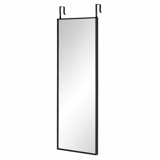 Porte-manteau, avec portes, en verre, coloris noir, 120 x 37 cm, pour l’entrée ou le couloir